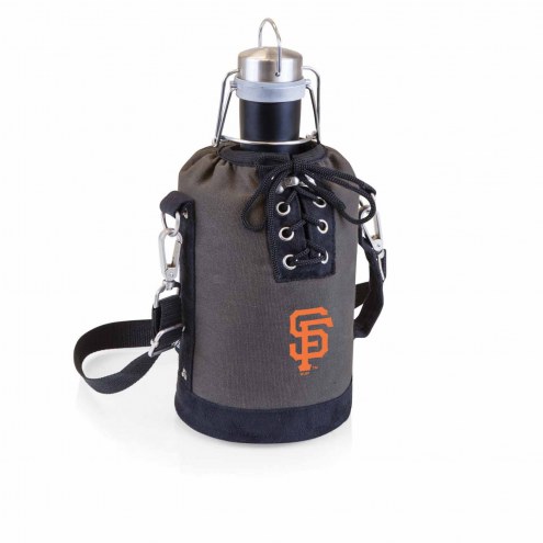San Francisco Giants Insulated Growler Tote with 64 oz. Stainless Steel Growler
