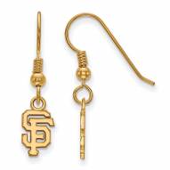 San Francisco Giants MLB Sterling Silver Gold Plated Extra Small Dangle Earrings