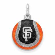 San Francisco Giants Sterling Silver Baseball Pendant