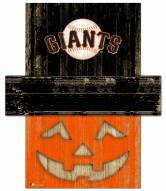 San Francisco Giants Pumpkin Head Sign