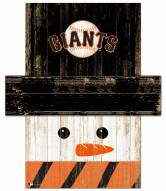 San Francisco Giants Snowman Head Sign