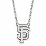 San Francisco Giants Sterling Silver Large Pendant Necklace