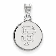 San Francisco Giants Sterling Silver Small Disc Pendant
