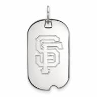 San Francisco Giants Sterling Silver Small Dog Tag