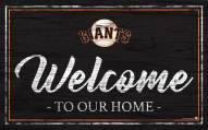 San Francisco Giants Team Color Welcome Sign