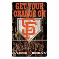 San Francisco Giants Slogan Wood Sign