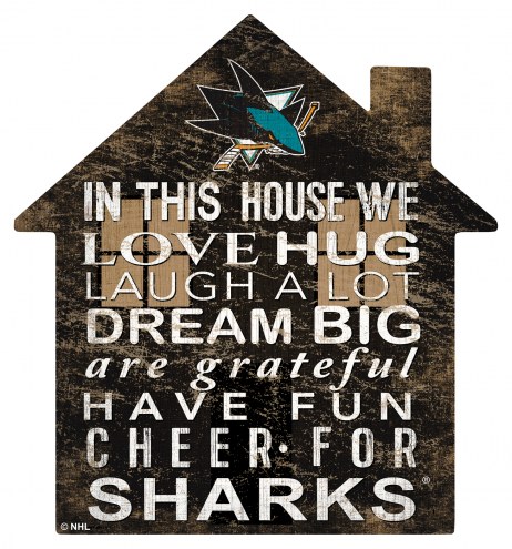 San Jose Sharks 12&quot; House Sign