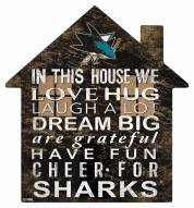 San Jose Sharks 12" House Sign