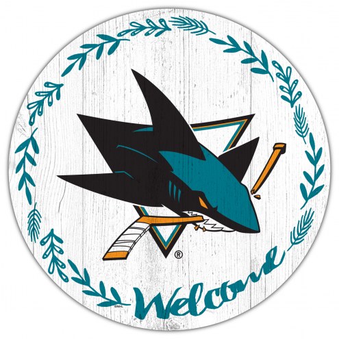 San Jose Sharks 12&quot; Welcome Circle Sign