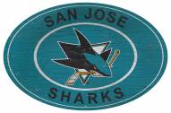 San Jose Sharks 46" Heritage Logo Oval Sign
