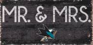 San Jose Sharks 6" x 12" Mr. & Mrs. Sign