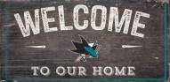 San Jose Sharks 6" x 12" Welcome Sign
