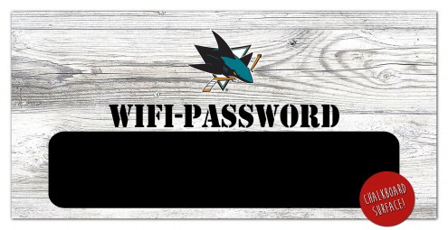 San Jose Sharks 6&quot; x 12&quot; Wifi Password Sign