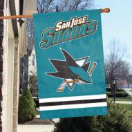 San Jose Sharks Applique Banner Flag