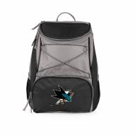 San Jose Sharks Black PTX Backpack Cooler