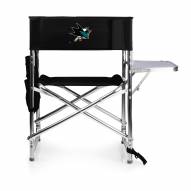 San Jose Sharks Black Sports Folding Chair