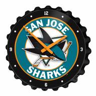 San Jose Sharks Bottle Cap Wall Clock