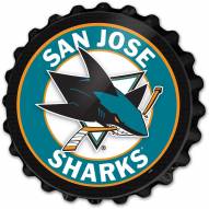 San Jose Sharks Bottle Cap Wall Sign