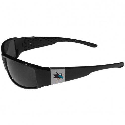 San Jose Sharks Chrome Wrap Sunglasses