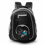 NHL San Jose Sharks Colored Trim Premium Laptop Backpack