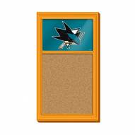 San Jose Sharks Cork Note Board