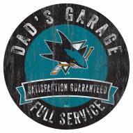 San Jose Sharks Dad's Garage Sign