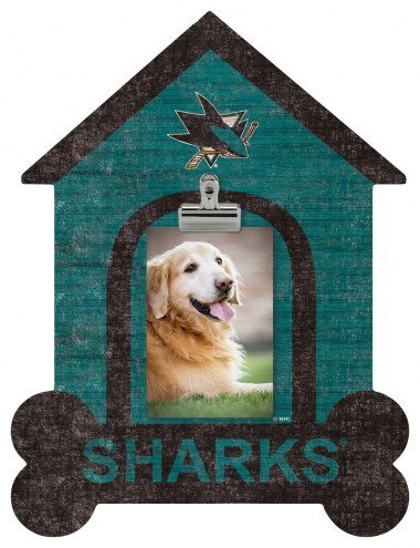 San Jose Sharks Dog Bone House Clip Frame