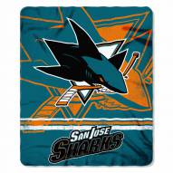 San Jose Sharks Fade Away Fleece Blanket