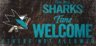 San Jose Sharks Fans Welcome Sign