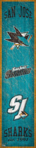 San Jose Sharks Heritage Banner Vertical Sign