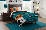San Jose Sharks Hexagon Twin Comforter & Sham Set