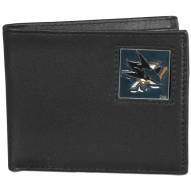 San Jose Sharks Leather Bi-fold Wallet