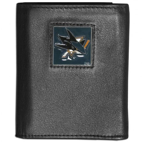 San Jose Sharks Leather Tri-fold Wallet