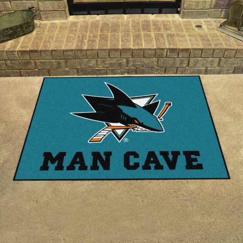 San Jose Sharks Man Cave All-Star Rug