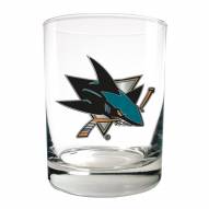 San Jose Sharks NHL Rocks Glass - Set of 2