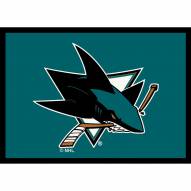 San Jose Sharks NHL Team Spirit Area Rug
