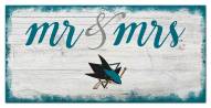 San Jose Sharks Script Mr. & Mrs. Sign
