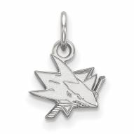 San Jose Sharks Sterling Silver Extra Small Pendant