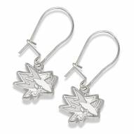 San Jose Sharks Sterling Silver Wire Dangle Earrings