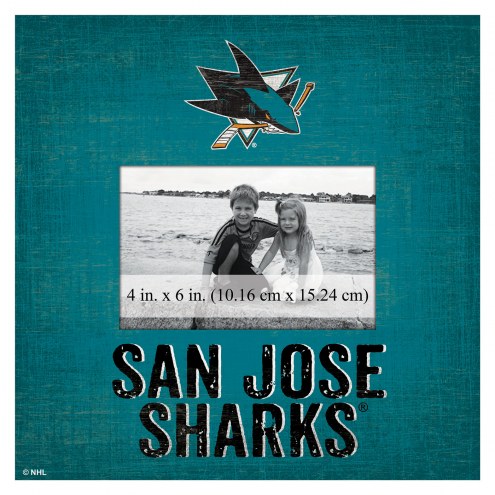 San Jose Sharks Team Name 10&quot; x 10&quot; Picture Frame