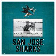 San Jose Sharks Team Name 10" x 10" Picture Frame