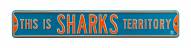 San Jose Sharks Territory Street Sign