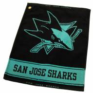 San Jose Sharks Woven Golf Towel