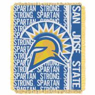 San Jose State Spartans Double Play Woven Throw Blanket