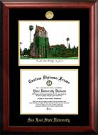 San Jose State Spartans Gold Embossed Diploma Frame with Campus Images Lithograph