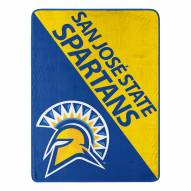 San Jose State Spartans Halftone Micro Raschel Throw Blanket