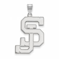 San Jose State Spartans Sterling Silver Extra Large Pendant