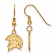 San Jose State Spartans Sterling Silver Gold Plated Small Dangle Earrings