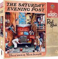 Saturday Evening Post Road Block 1000 Piece Puzzle