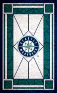 Seattle Mariners 11" x 19" Stained Glass Sign
